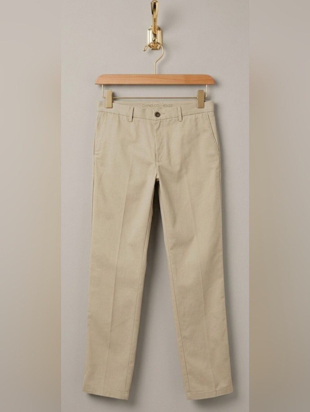 Wrinkle Resistant Flat Front Chino Pants 40x32
